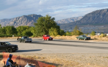 We passed by some evening drags at the local strip in Osoyoos.